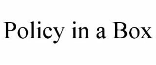 policy in a box