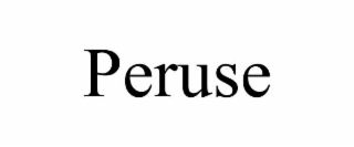 peruse