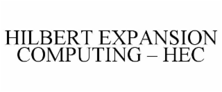 hilbert expansion computing – hec
