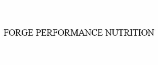 forge performance nutrition