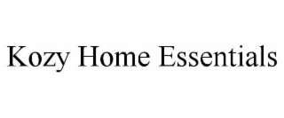 kozy home essentials
