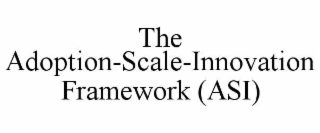 the adoption-scale-innovation framework (asi)