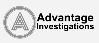 stylized and circled a with the words advantage investigations