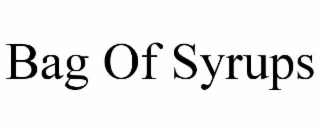 bag of syrups