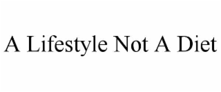 a lifestyle not a diet