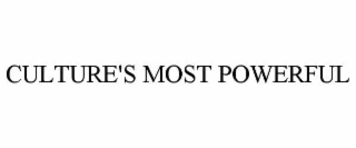 culture's most powerful