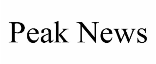 peak news