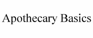 apothecary basics