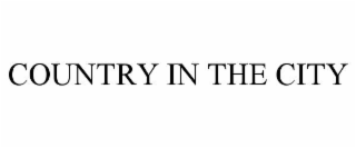 country in the city