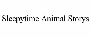 sleepytime animal storys