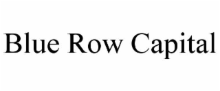 blue row capital