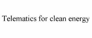 telematics for clean energy
