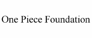 one piece foundation