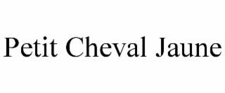 petit cheval jaune