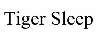 tiger sleep