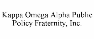 kappa omega alpha public policy fraternity, inc.