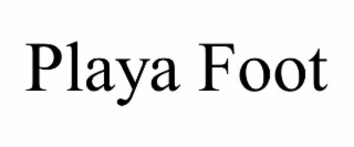playa foot