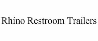 rhino restroom trailers