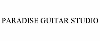 paradise guitar studio