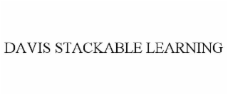 davis stackable learning