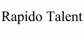 rapido talent