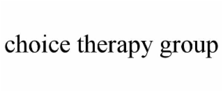 choice therapy group