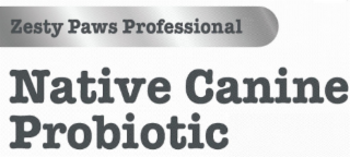 zesty paws professional native canine probiotic