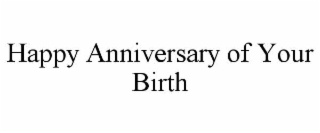 happy anniversary of your birth