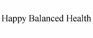 happy balanced health