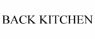 back kitchen