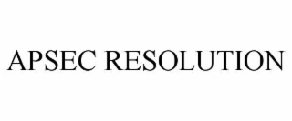 apsec resolution