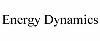 energy dynamics