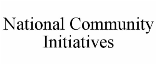 national community initiatives