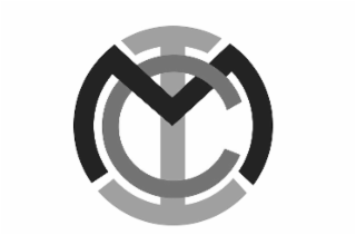stylized m, stylized c, and stylized capital i