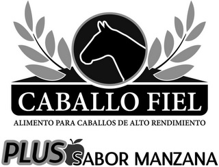 caballo fiel plus sabor manzana alimento para caballos de alto rendimiento