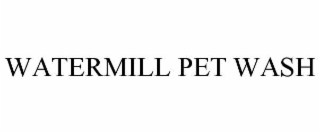 watermill pet wash