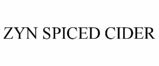 zyn spiced cider