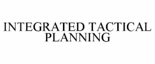 integrated tactical planning