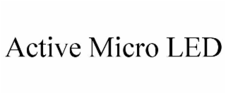 active micro led