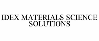 idex materials science solutions