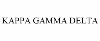 kappa gamma delta