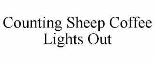 counting sheep coffee lights out