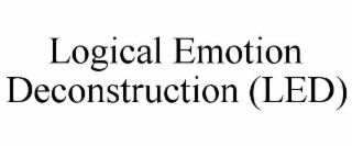 logical emotion deconstruction (led)