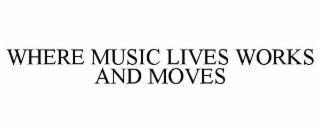 where music lives works and moves