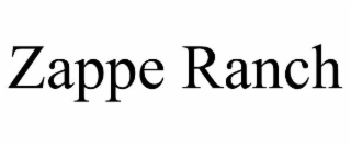 zappe ranch