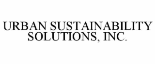 urban sustainability solutions, inc.