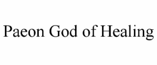 paeon god of healing