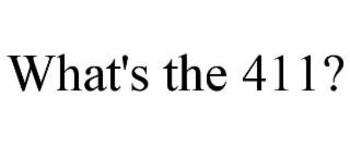 what's the 411?