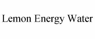 lemon energy water