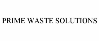 prime waste solutions